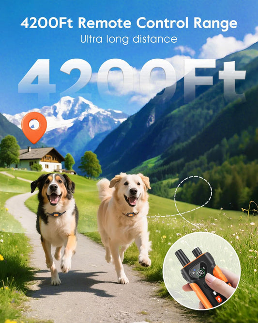 SLOPEHILL Collar de descarga para perros, collar de entrenamiento p...