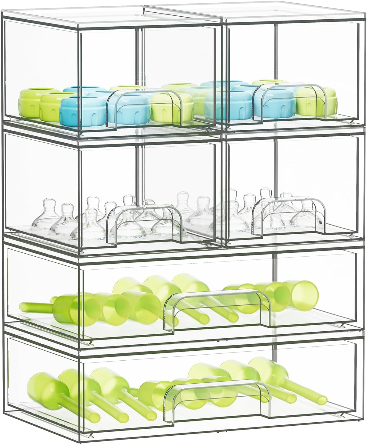 SpaceAid Organizador de almacenamiento de botellas para bebé, conte...