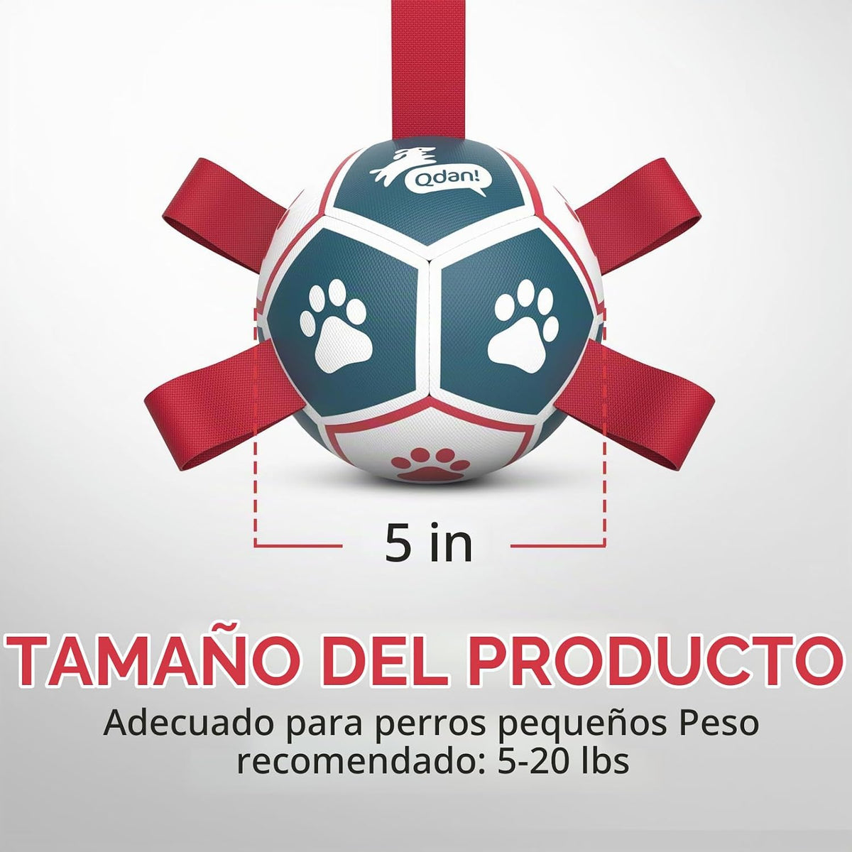 QDAN Juguetes para perros pequeños, juguetes para interiores y exte...