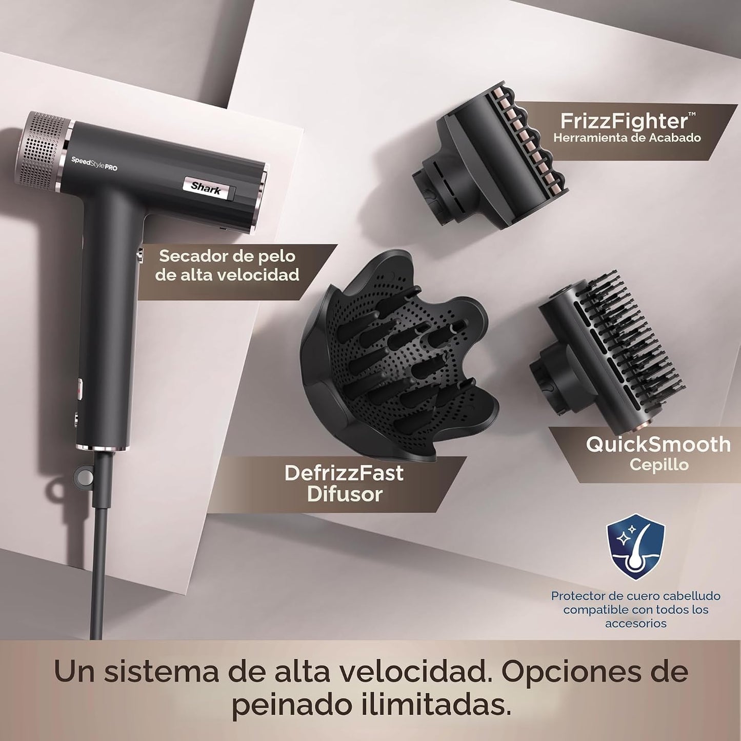 Shark SpeedStyle Pro Sistema de Secador de Pelo Profesional de Alta...