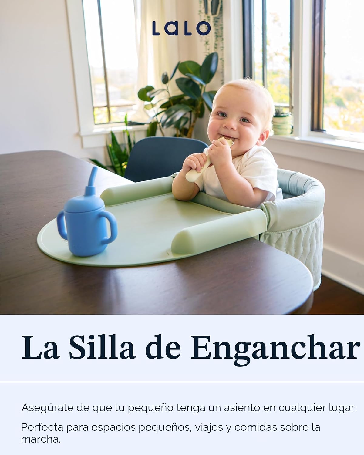 Lalo - La silla de gancho con bandeja y reposapiés - Silla alta por...