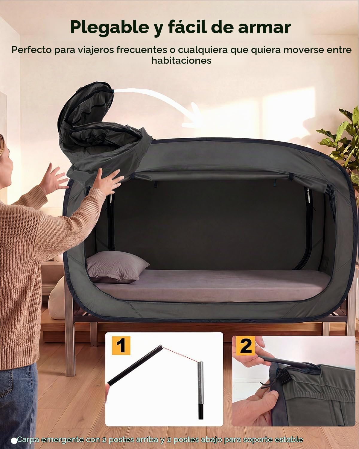 Poray Tienda de campaña emergente para bebé Tienda de privacidad pa...
