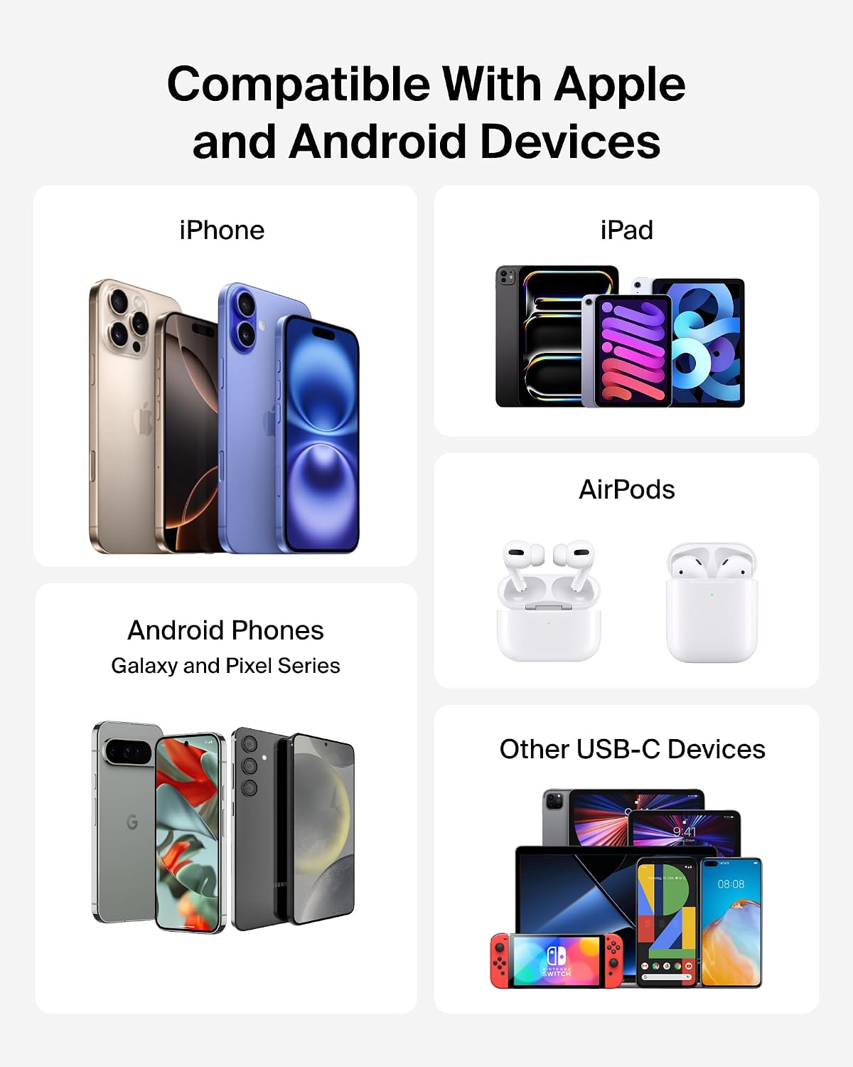 Belkin Cargador portátil, banco de energía USB-C delgado de 10,000...