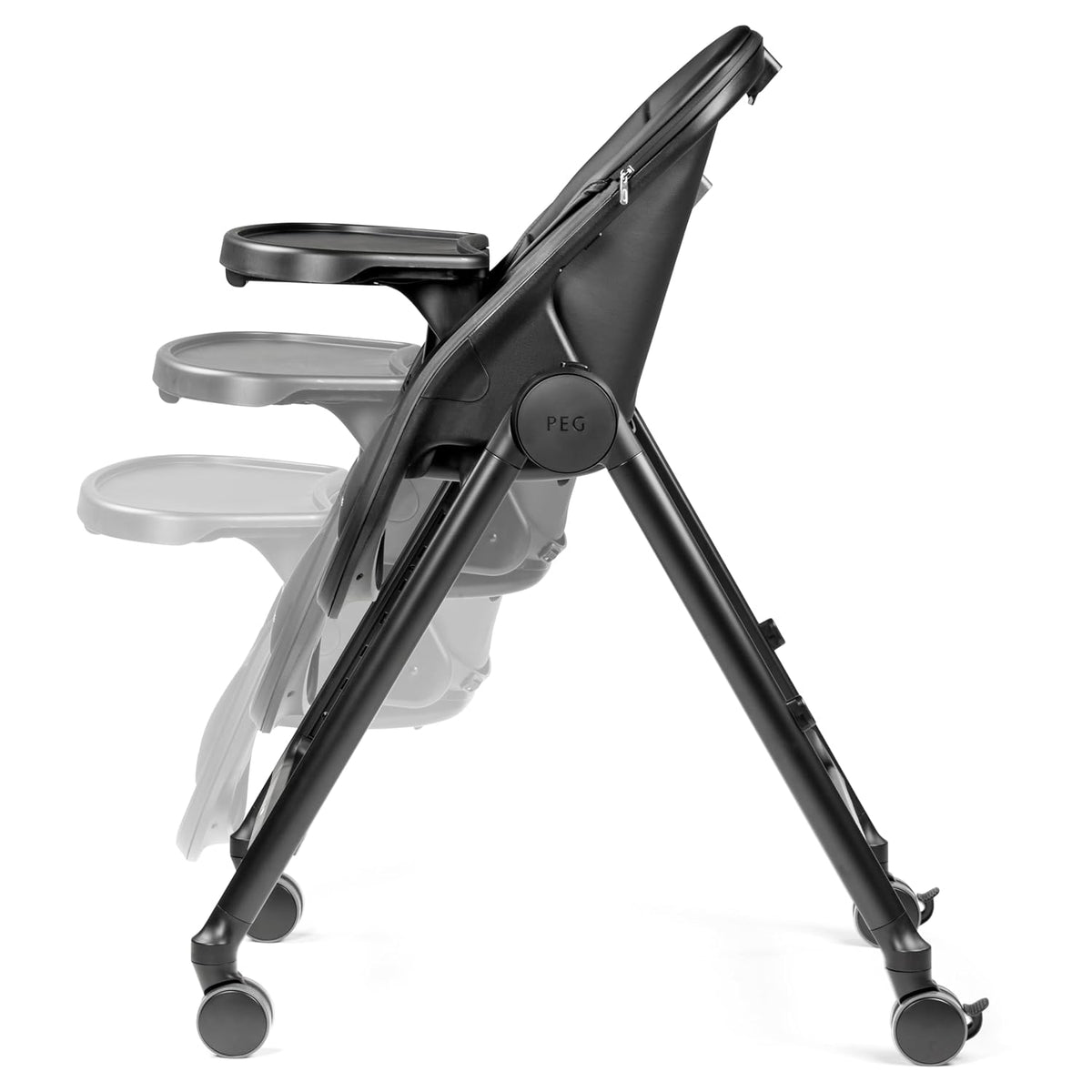 PEG Living, Grow with Baby - Silla alta plegable, color negro verda...