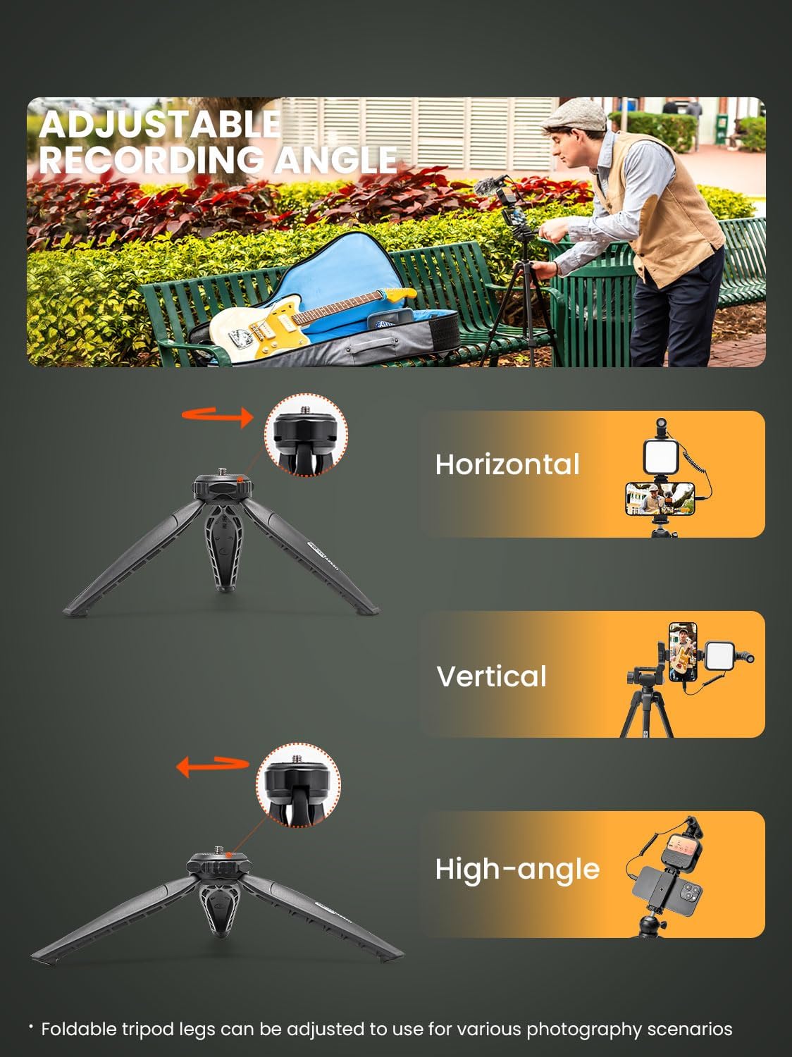 USKEYVISION Kit de inicio de vlogging para iPhone y Youtuber, equip...