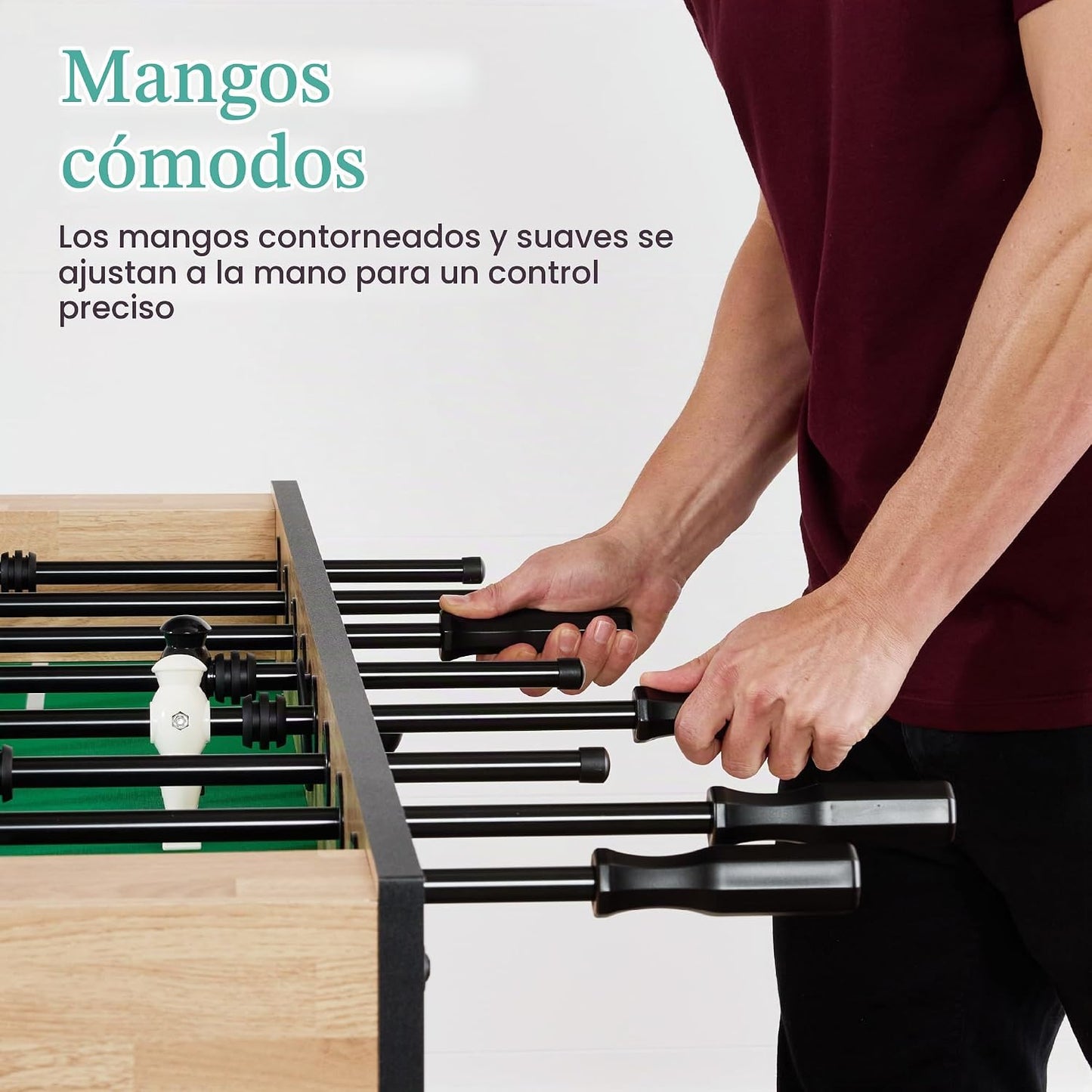 Best Choice Products Mesa de Futbolín Reglamentaria de Tamaño Compl...