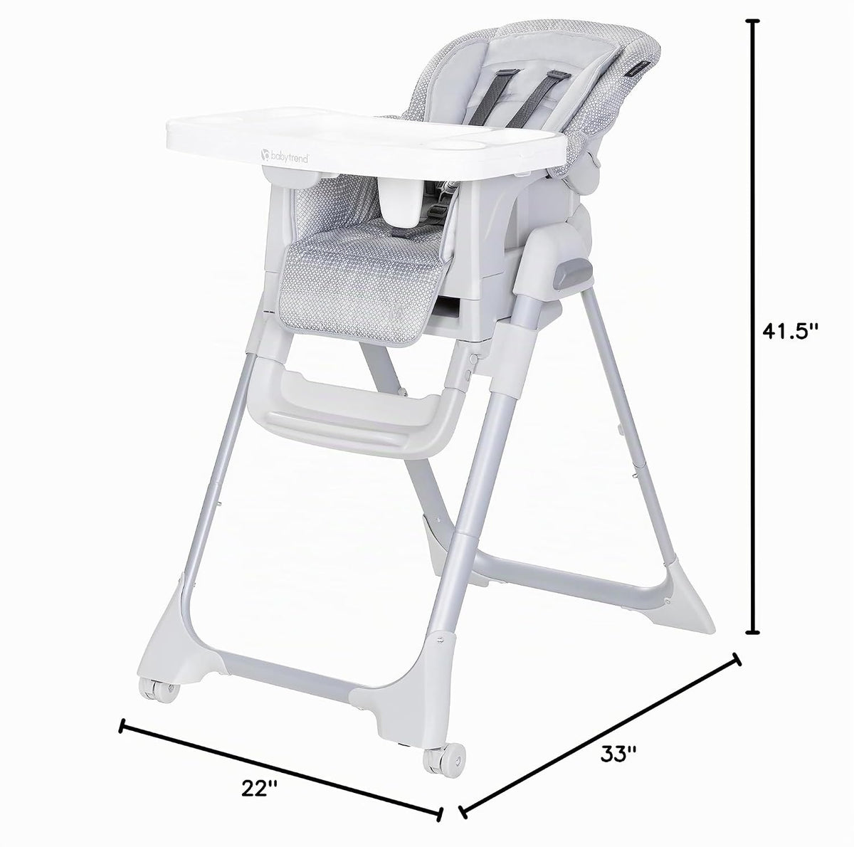 Baby Trend Everlast - Silla alta 7 en 1, color piedra carbón
