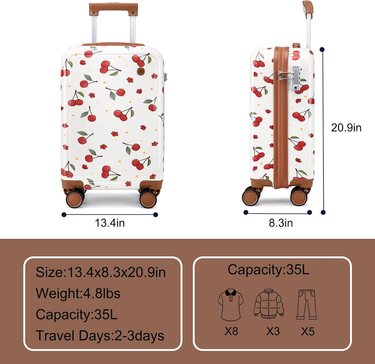 Somago Juego de equipaje para niños con mochila para niños y niñas,...