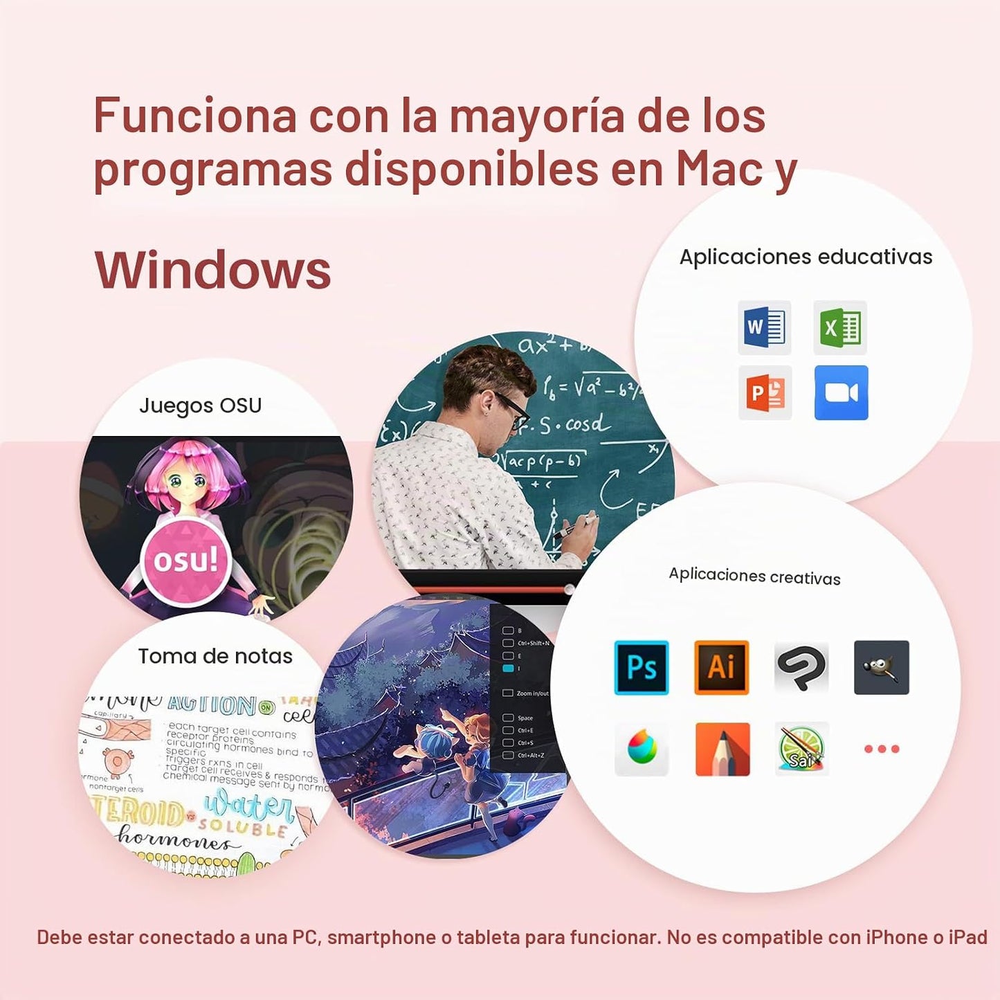 HUION Inspiroy 2 Pequeña Tableta de Dibujo, Tableta de Arte Digital...