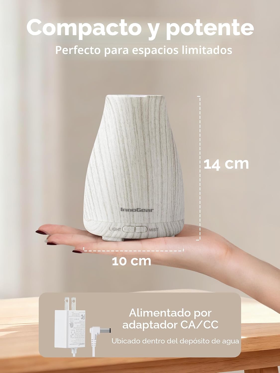 InnoGear Difusor de aceite esencial, difusores ultrasónicos para el...