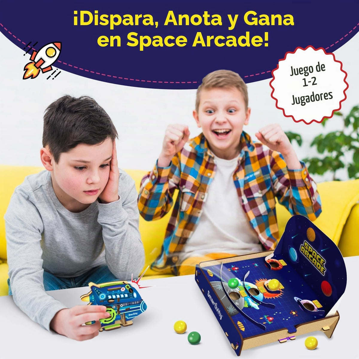 Smartivity Juego de arcade espacial para niños de 6 a 14 años | Div...