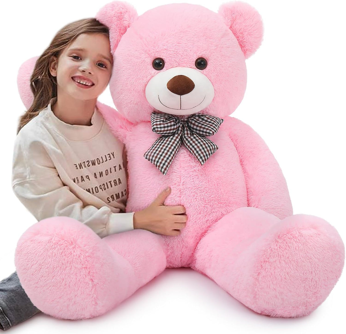MaoGoLan Oso de peluche gigante de 4 pies, adorable y tierno oso de...