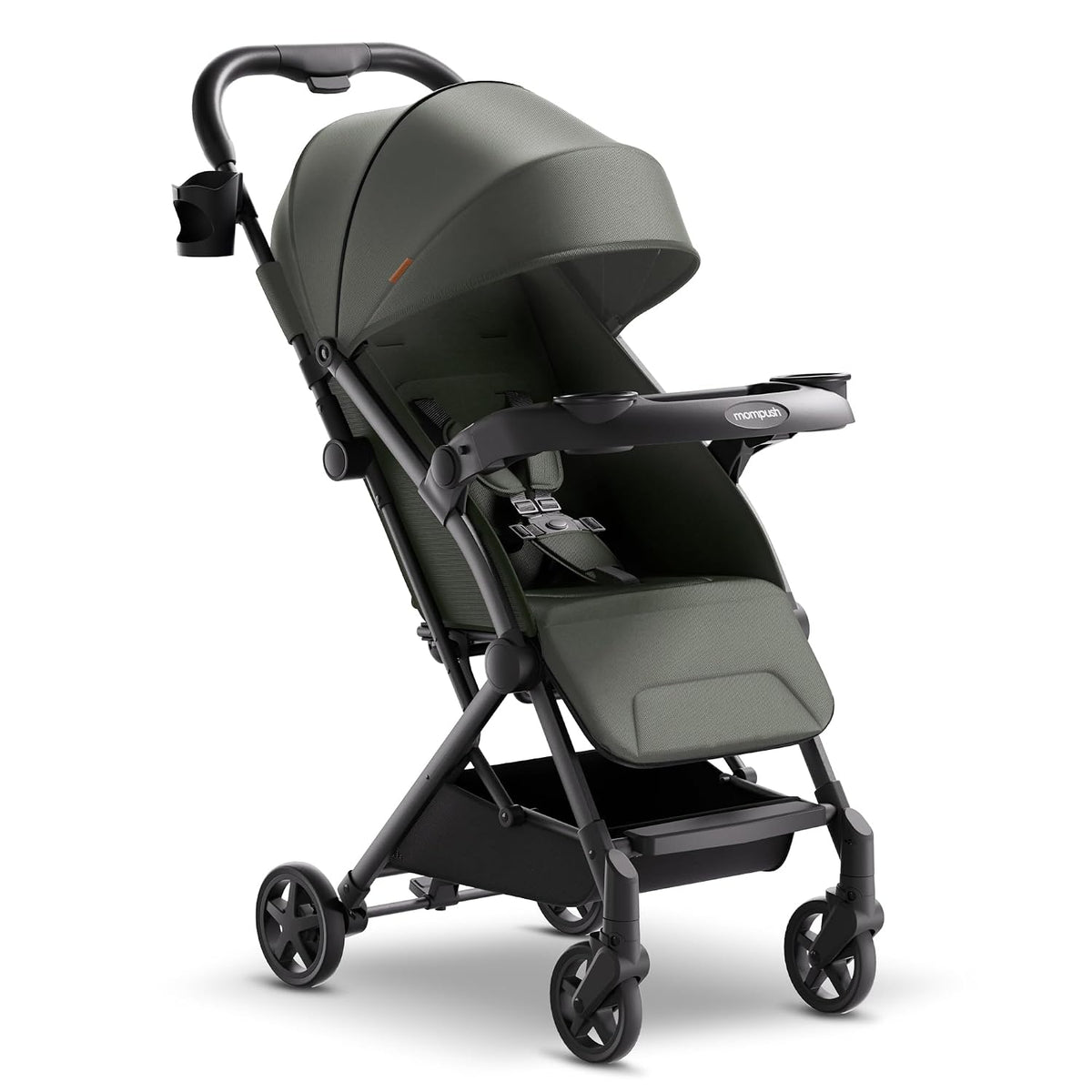 Mompush Lithe V2 - Cochecito de viaje ligero, compacto y plegable c...