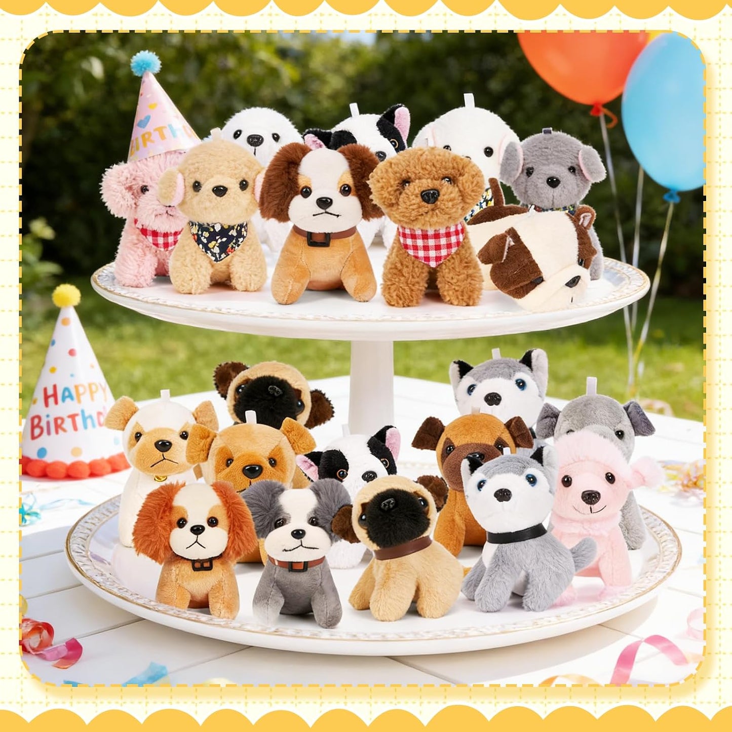 Niceup 24 piezas adoptar una fiesta de cachorros niños Mini perro d...