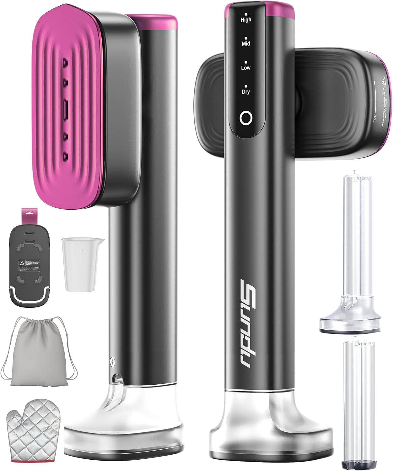 Sundu Vaporizador de viaje para ropa, vaporizador portátil de mano,...