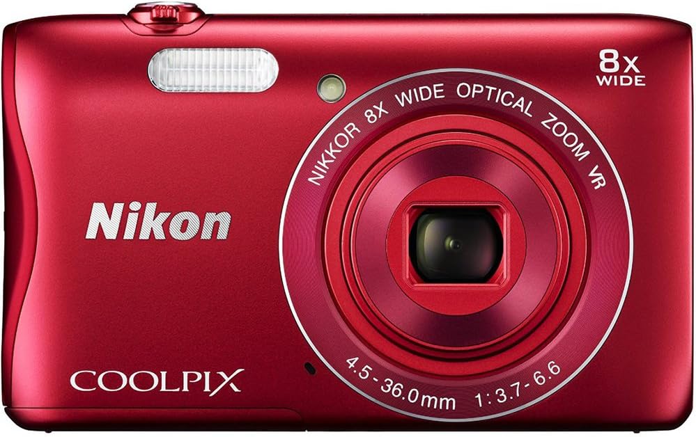 Nikon COOLPIX S3700 Cámara digital con zoom óptico 8x y Wi-Fi incor...
