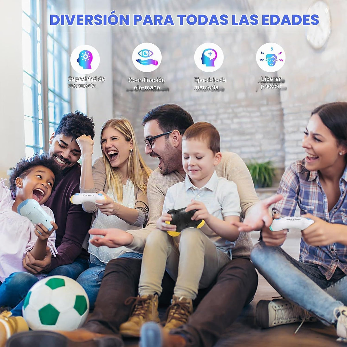AOTIBO Juguetes de Pulsión Rápida, Juego Electrónico de Mano Interm...