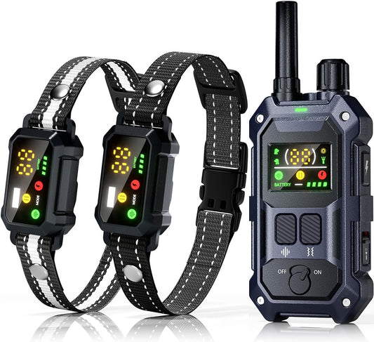 BLACKDOG Collar militar de choque para perro, 2 perros (5-150 libra...