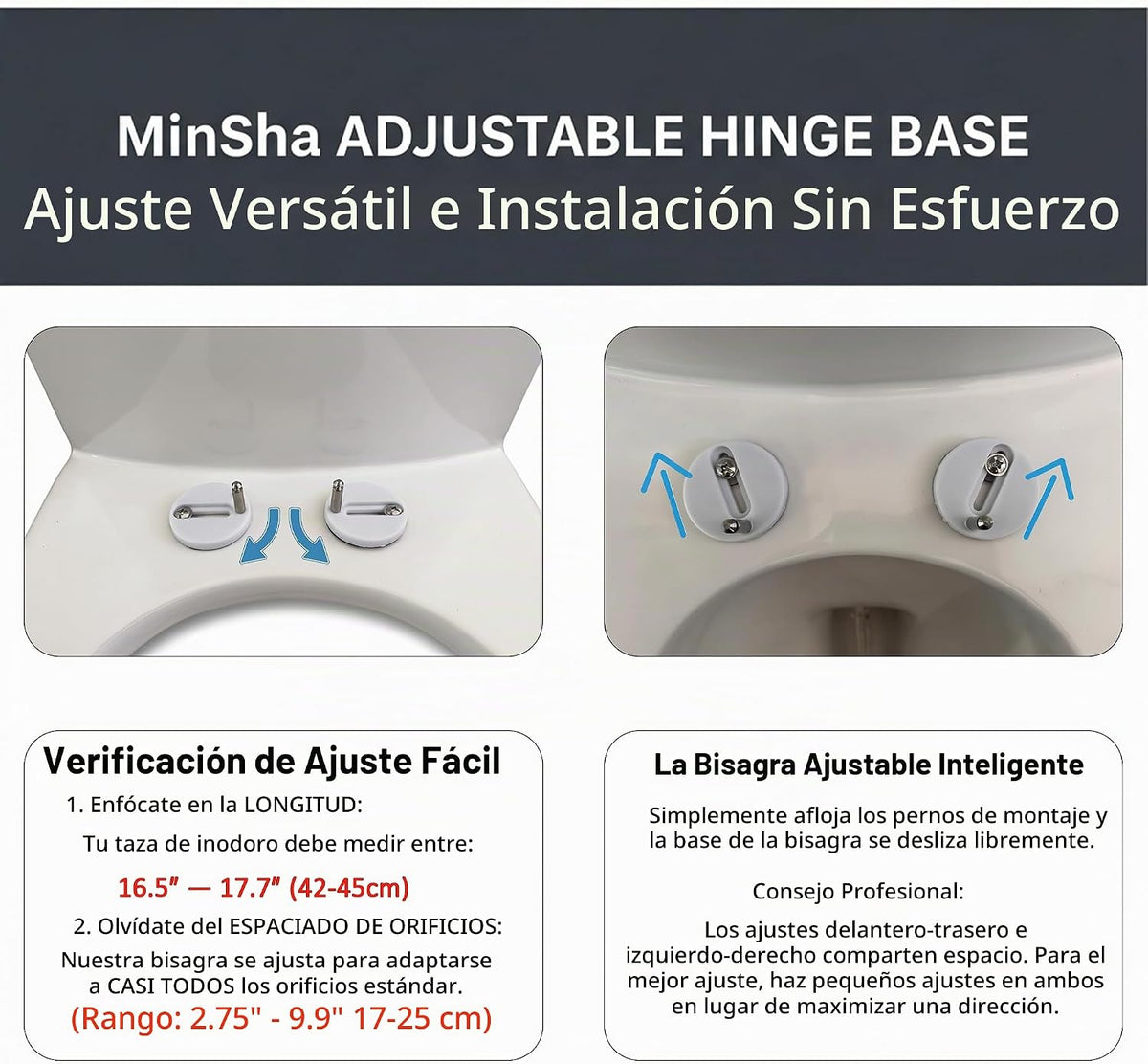 Silencioso cierre suave del asiento del inodoro en forma de U\/D ni...