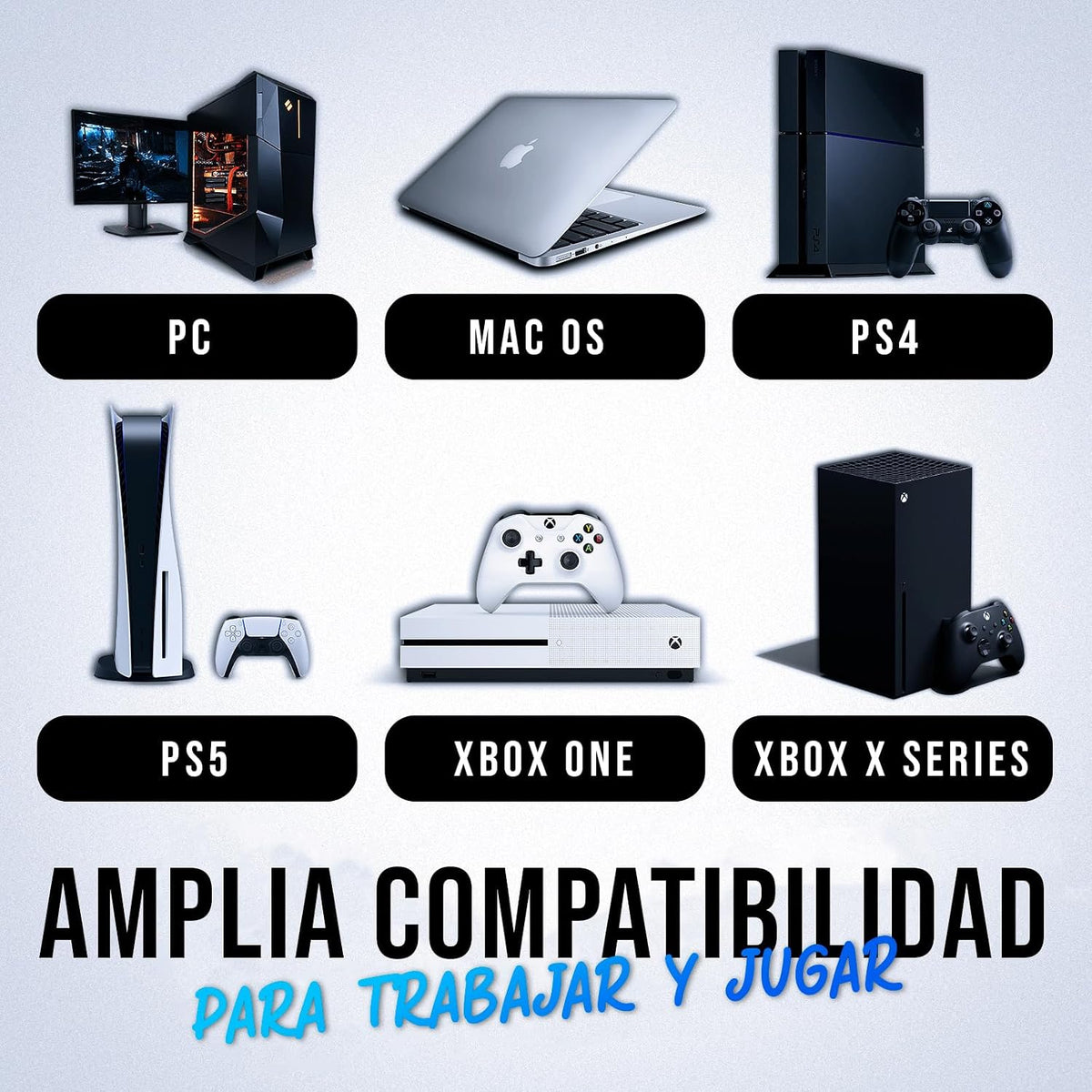 KLIM Chroma Teclado inalámbrico español (España), teclado inalámbri...