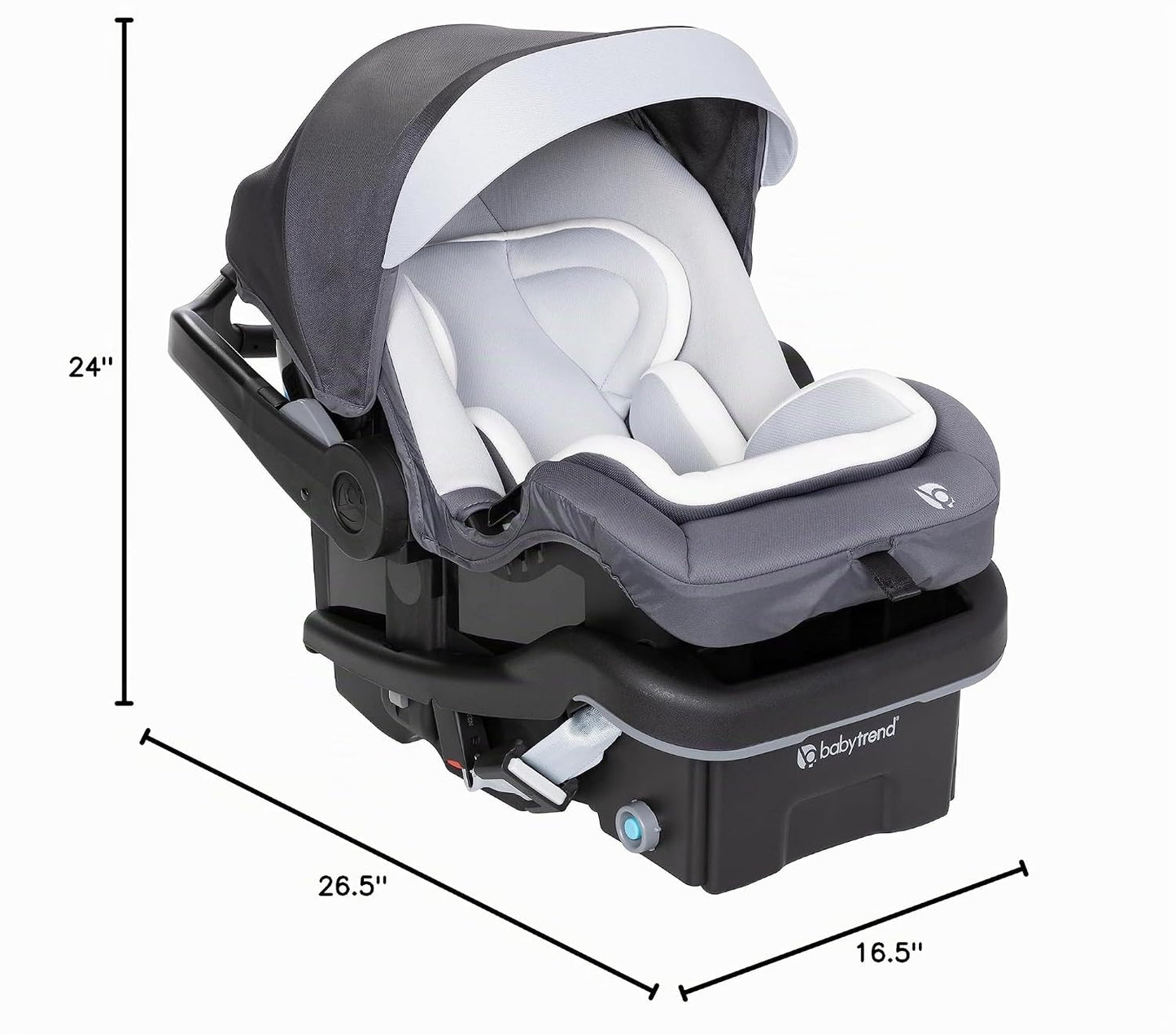 Baby Trend Secure-Lift - Asiento infantil para automóvil, color gri...