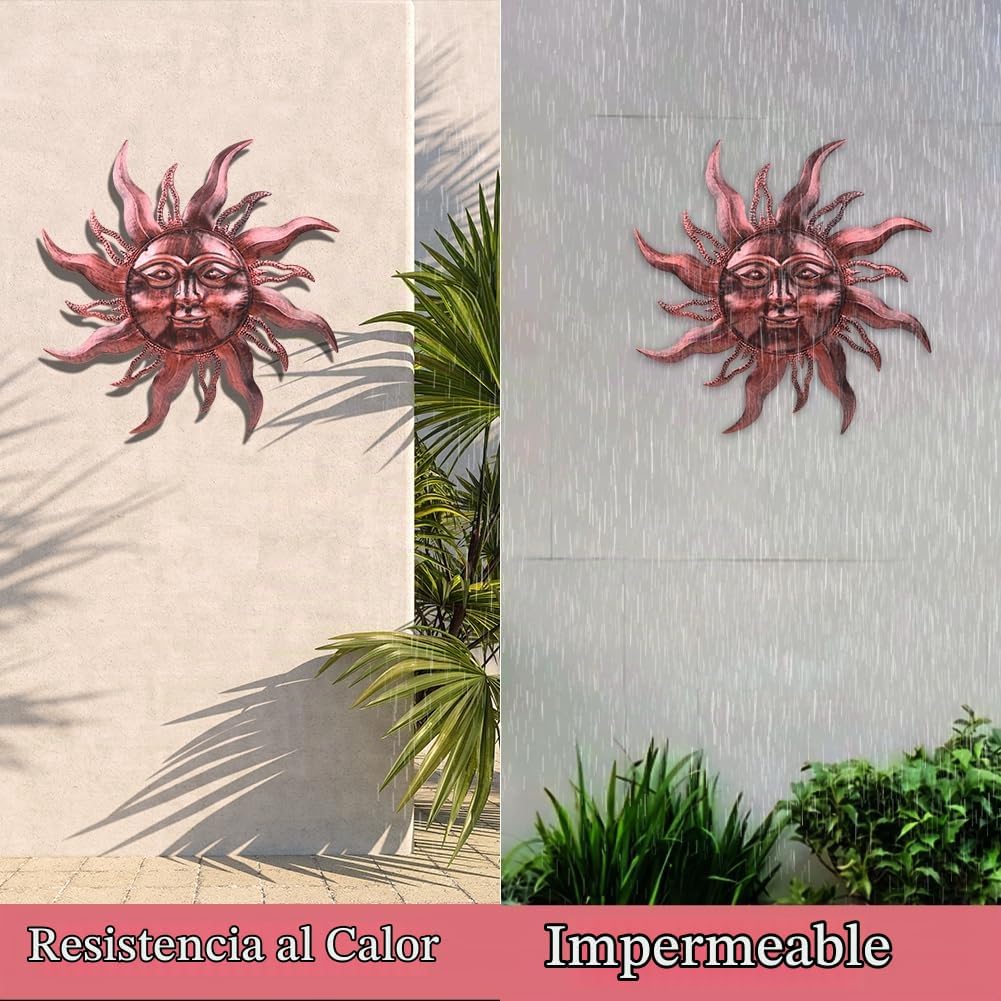 HOBYLUBY Decoración de pared para exteriores de 28 pulgadas, a prue...