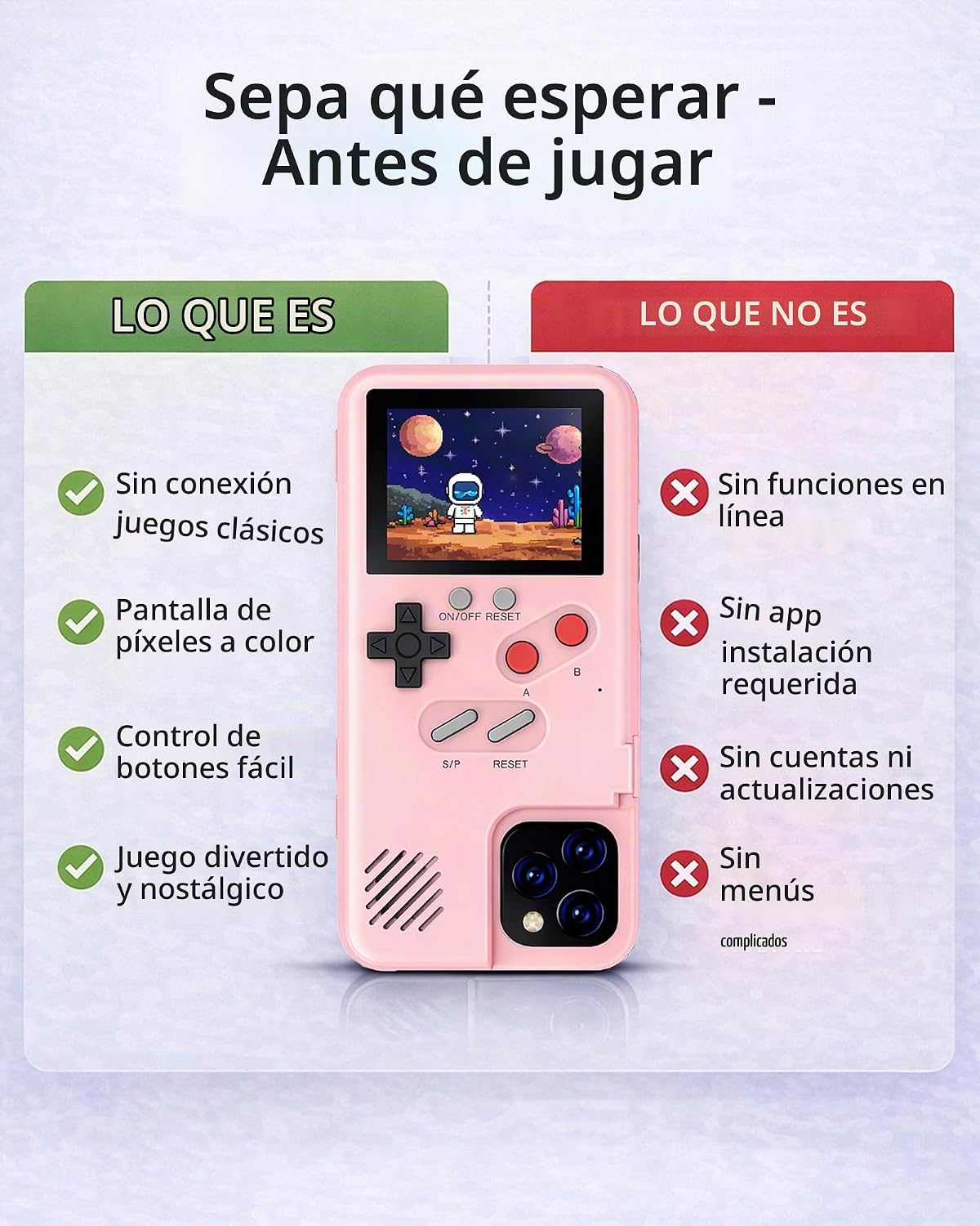 Chu9 Funda para teléfono con videojuegos, 168 juegos pequeños incor...