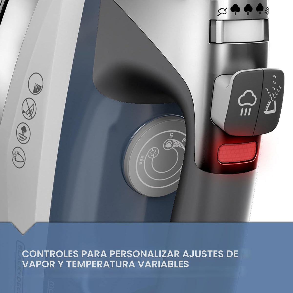 BLACK+DECKER Allure - Plancha de vapor profesional para ropa | Pote...