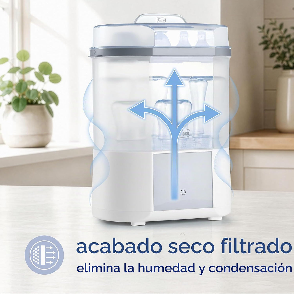 Chicco Esterilizador y secador avanzado para biberones y accesorios...