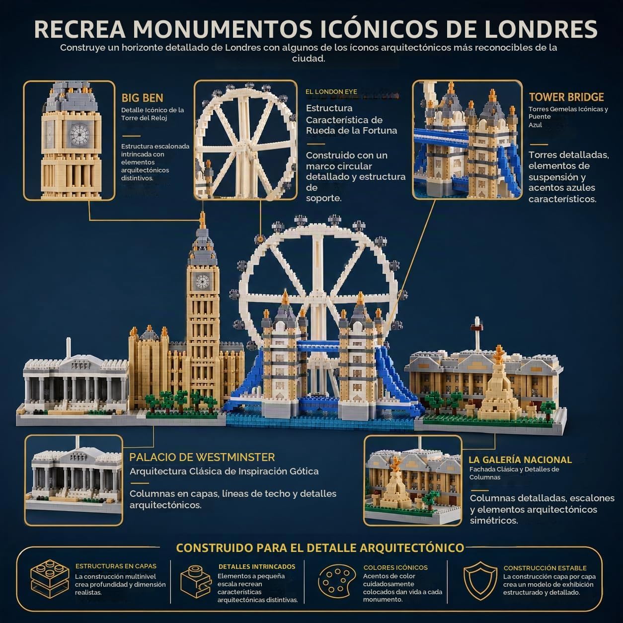 DAFDAG Juego de micro bloques de construcción para adultos con dise...