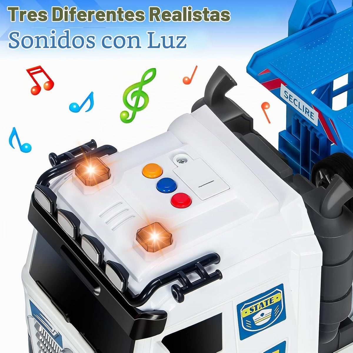 Juguetes para niños pequeños de 3, 4, 5, 6, 7 años, camión de carre...