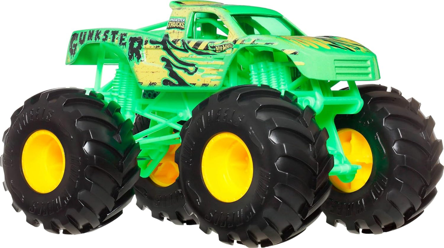Hot Wheels Monster Trucks, camión monstruo de gran tamaño, camión d...