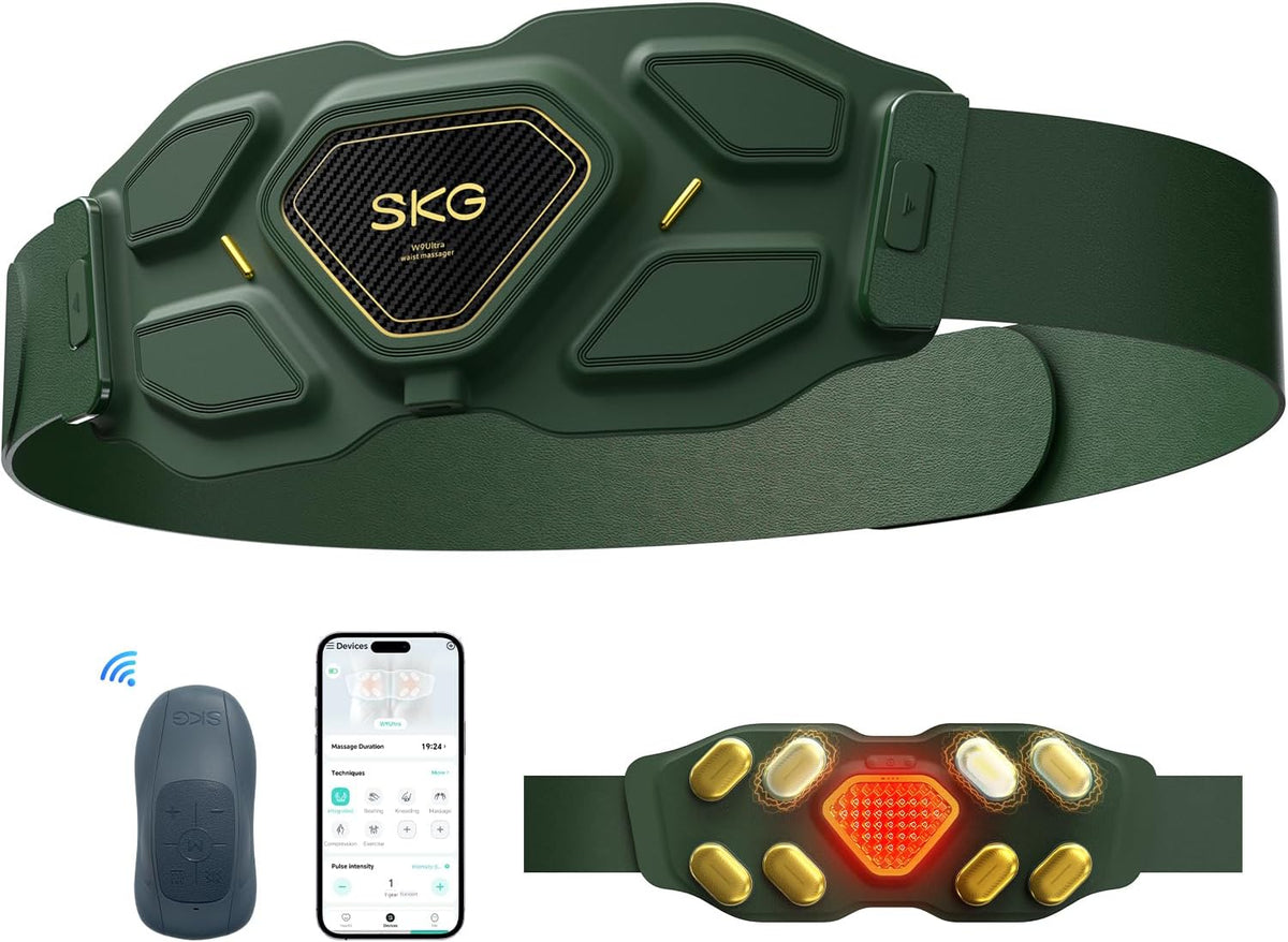 SKG W9 Ultra 2.0 Masajeador de espalda baja para aliviar la tensión...