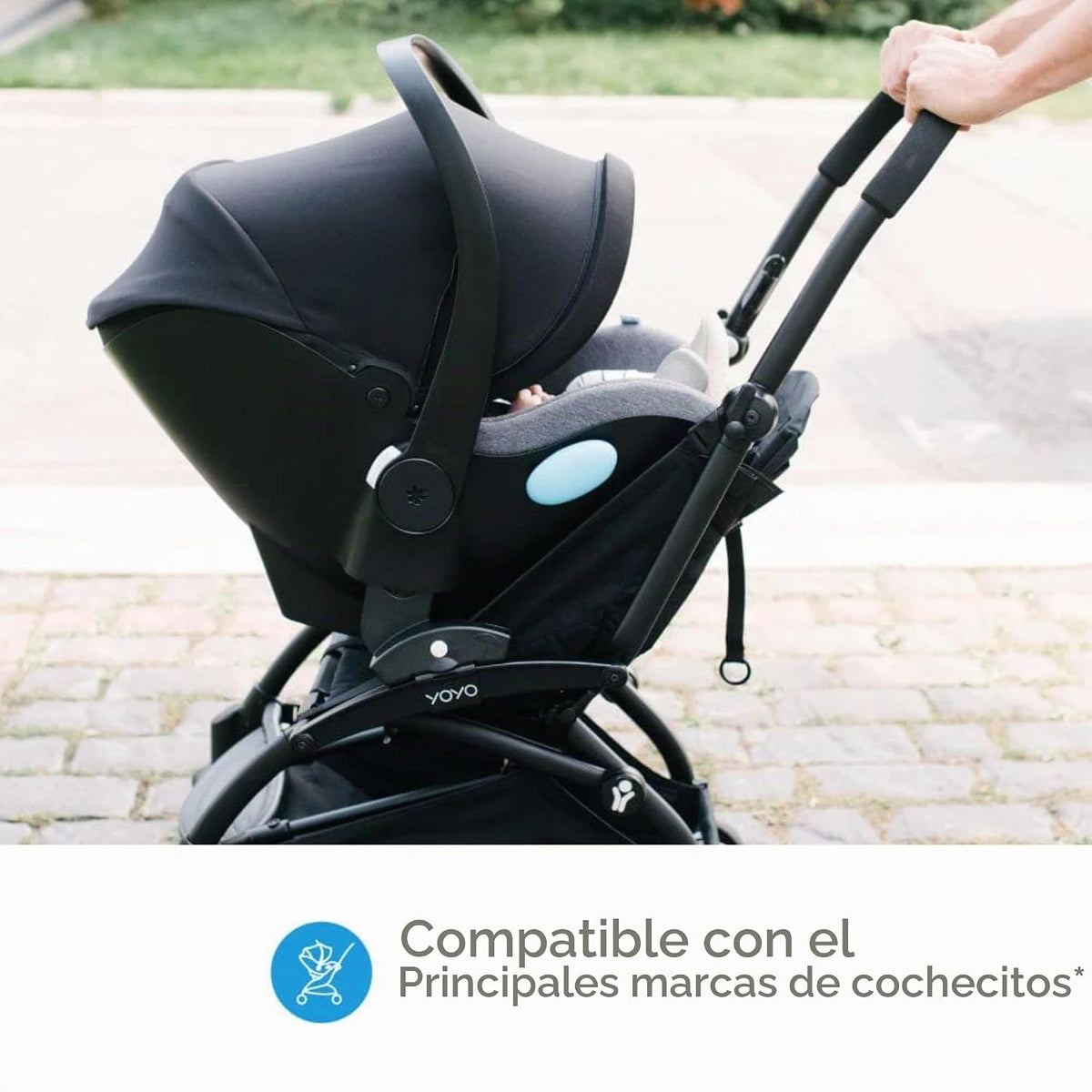 Asiento de coche infantil Clek Liing con pata de carga ajustable, d...