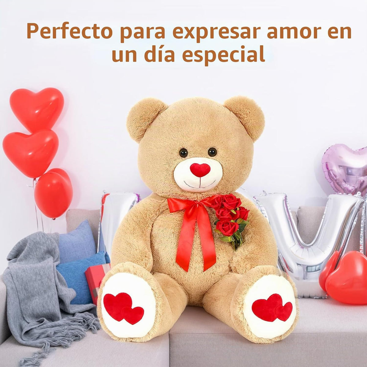 MaoGoLan Oso de Peluche Grande de 47" - Oso de Peluche Gigante...