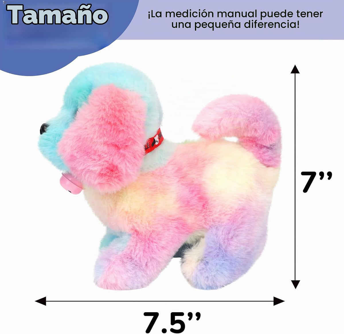 Hopearl Perro caminante con campana, juguete electrónico interactiv...