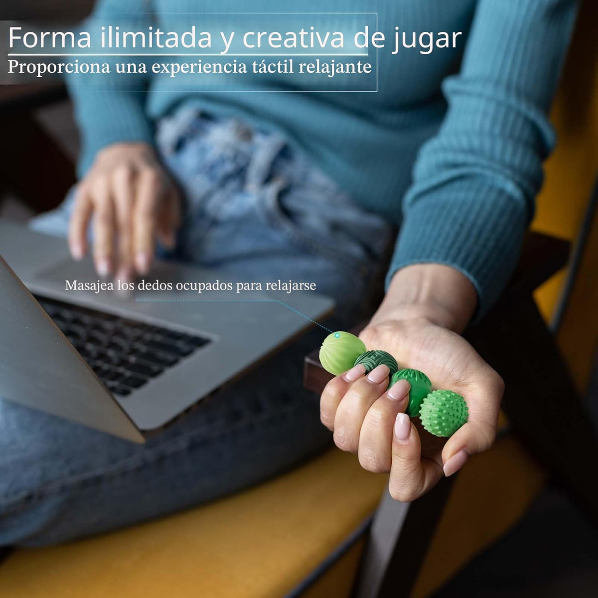 luckdoor Bolas Magnéticas de Silicona Fidget para Adultos y Adolesc...