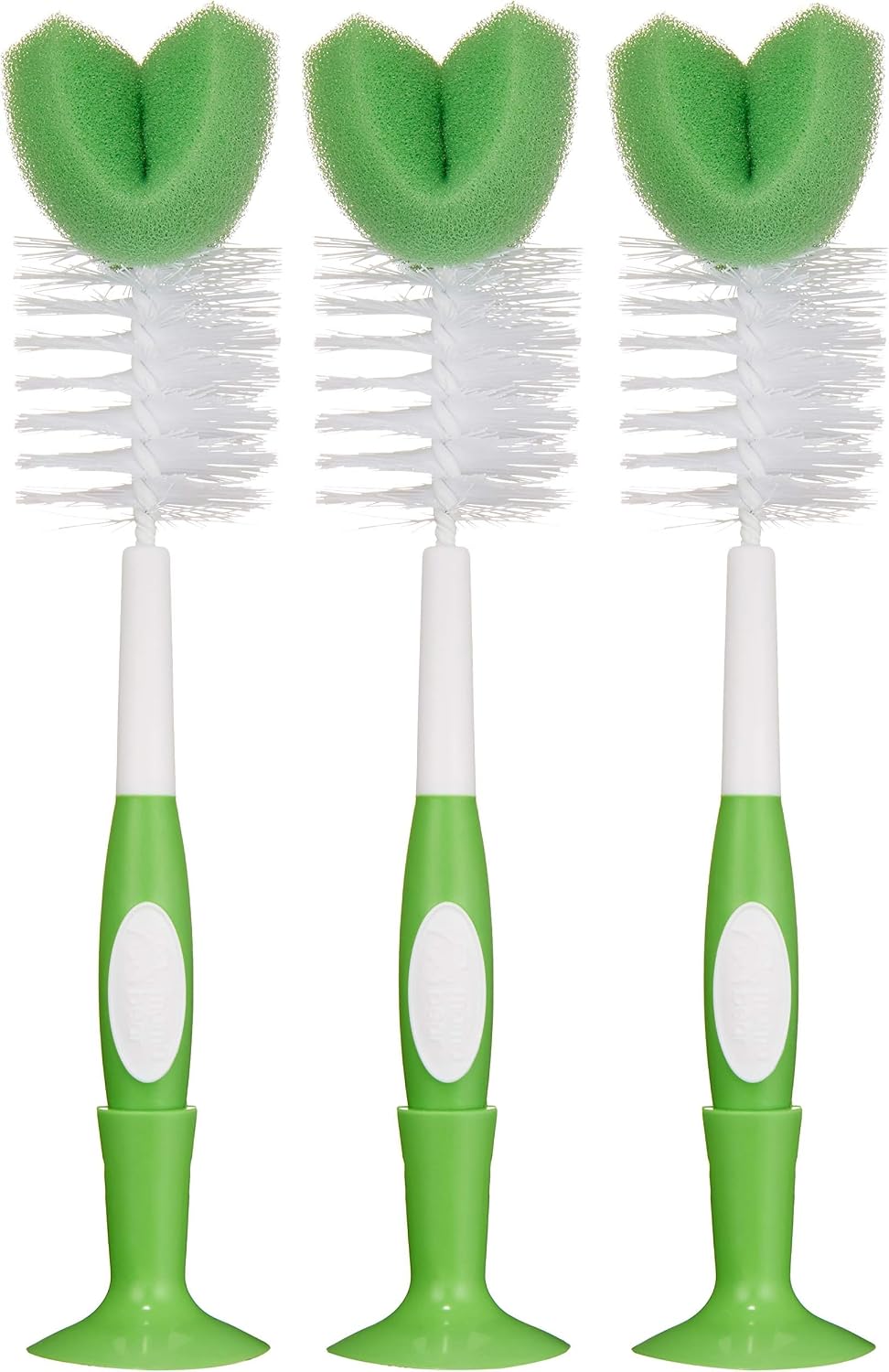Marca Amazon \u2013 Mama Bear Cepillo para botella, 3 unidades, col...