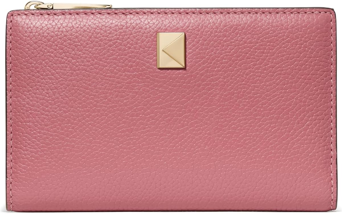 kate spade new york Cartera plegable de cuero con guijarros Deco, P...