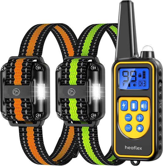 Collar de entrenamiento para perros para 2 perros, collar de choque...
