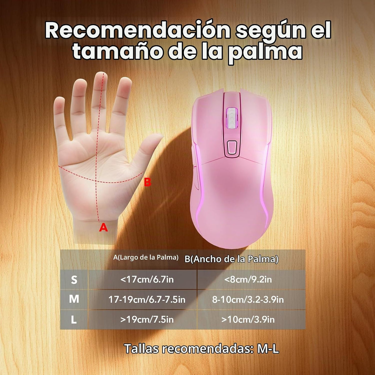 Combo inalámbrico de teclado y ratón rosa, conjunto de teclado y ra...