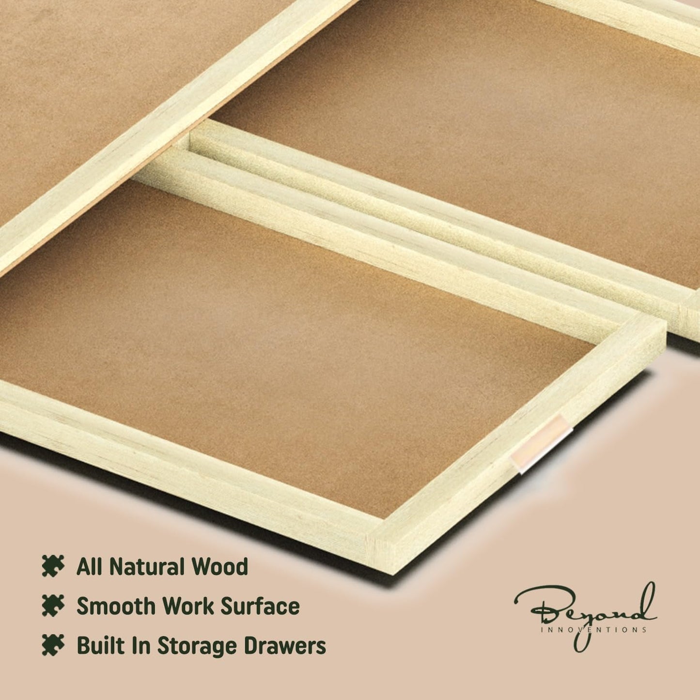 Tablero de rompecabezas de madera de 1500 piezas - 6 cajones, mesa...