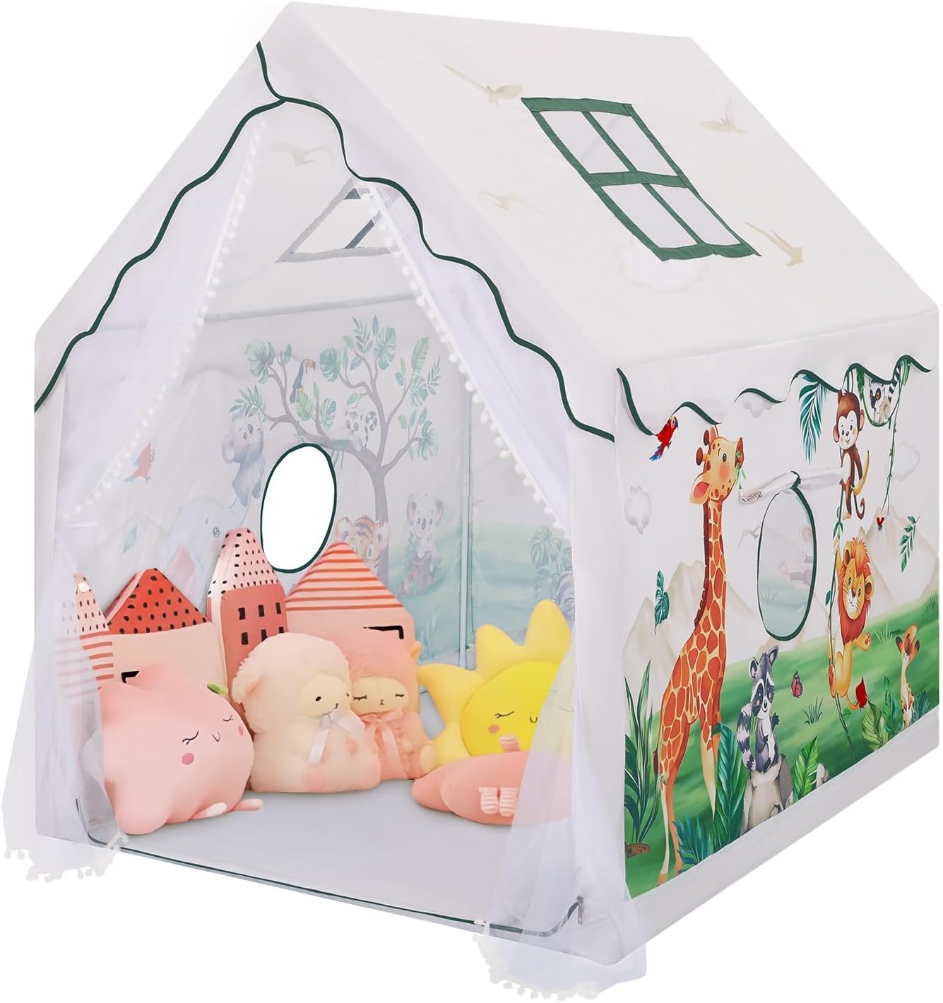 Tienda de campaña para niños y niñas, gran casa de juegos plegable...