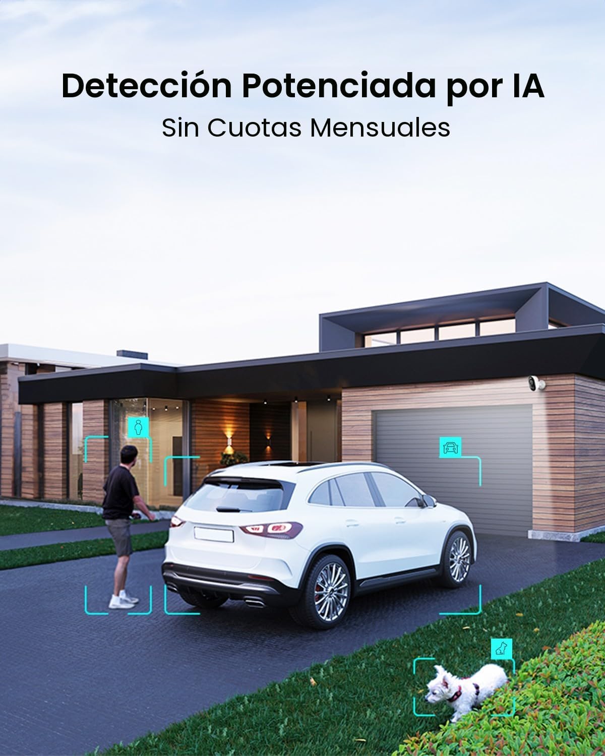 REOLINK Cámara de seguridad para exteriores Lumus Pro 4K, cámara Wi...