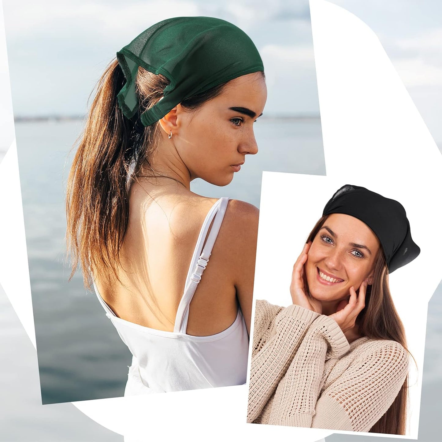 Syhood 6 Pcs Bandanas Florales para el Cabello para Mujeres y Niñas...