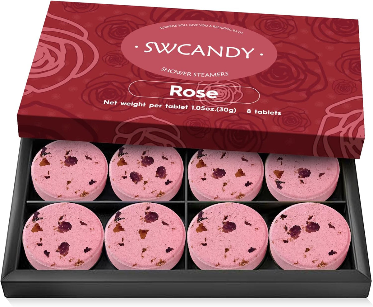 SWCANDY Paquete de 8 vaporizadores de ducha de rosas, cuidado perso...