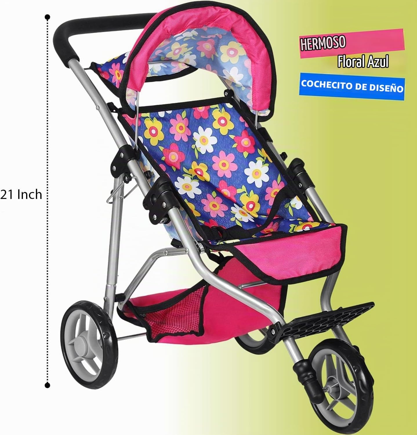 fash n kolor® Cochecito de Muñeca de Bebé de Regalo para Niños, Coc...