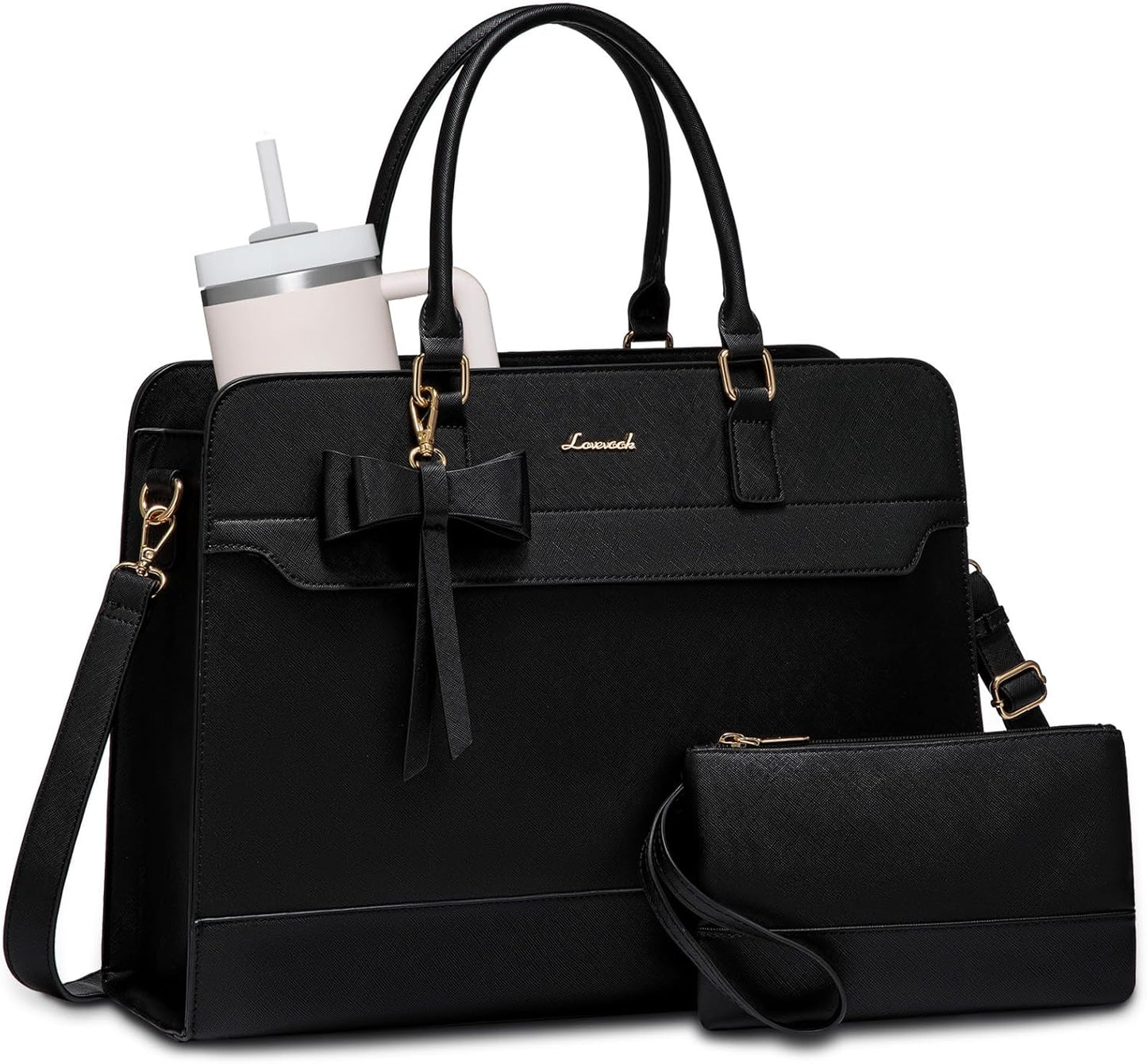 LOVEVOOK Bolsa de mano para laptop para mujer, bolsa de trabajo de...