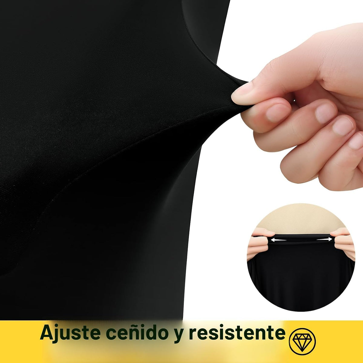 Smiry Mantel de Spandex, Mantel Elástico Ajustable Extensible para...