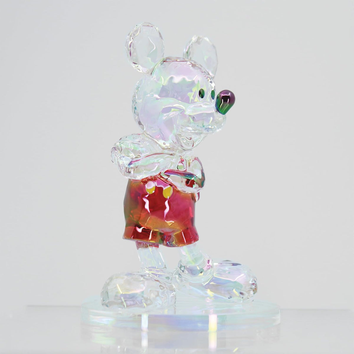 Enesco FACETS - Figura iridiscente de Mickey Mouse de pie con brazo...